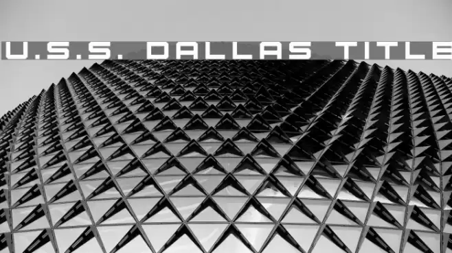 U.S.S. Dallas Title Font examples