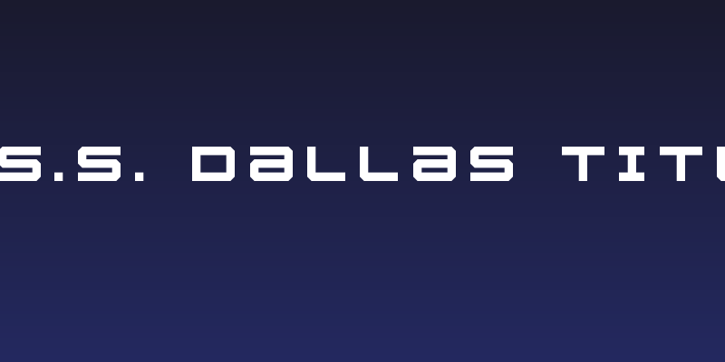 U.S.S. Dallas Title Social Header