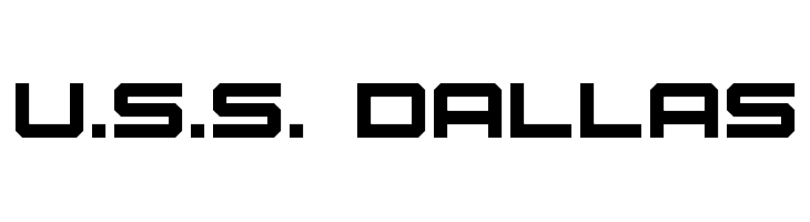 U.S.S. Dallas Шрифта