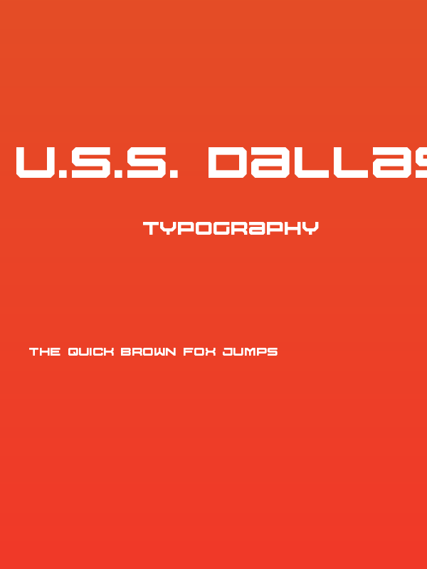 U.S.S. Dallas Poster