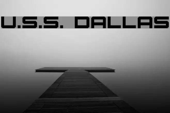 U.S.S. Dallas Шрифта examples