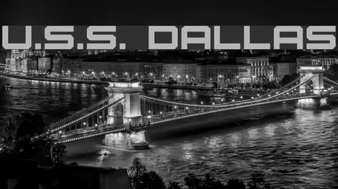 U.S.S. Dallas Шрифта examples
