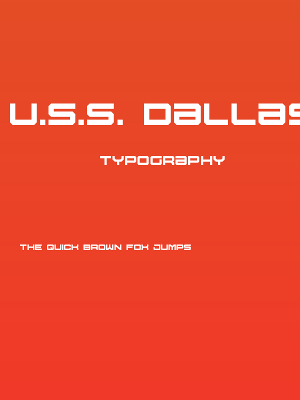 U.S.S. Dallas Poster