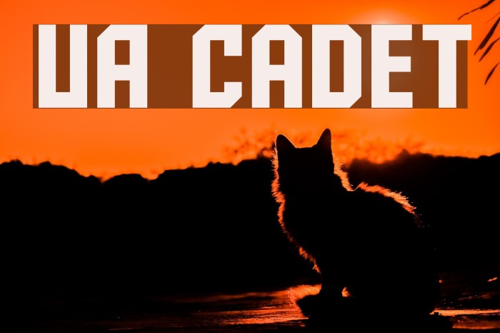 UA Cadet Font examples