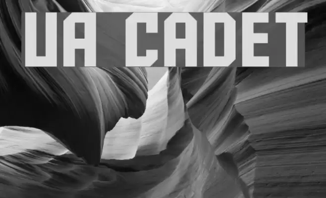 UA Cadet Font examples
