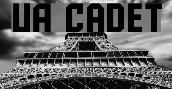 UA Cadet Font examples