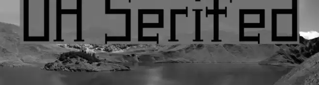 UA Serifed Font examples