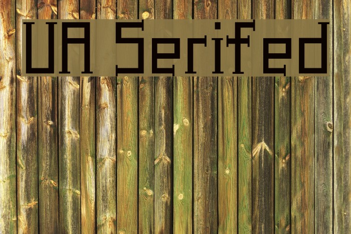 UA Serifed Font examples