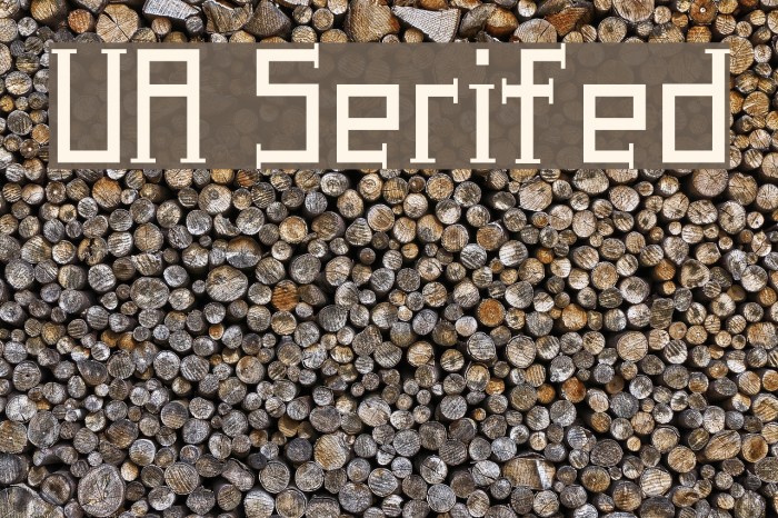 UA Serifed Font examples
