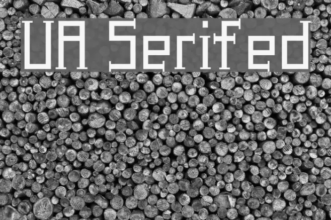 UA Serifed Font examples