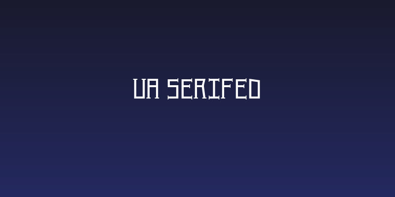 UA Serifed Social Header