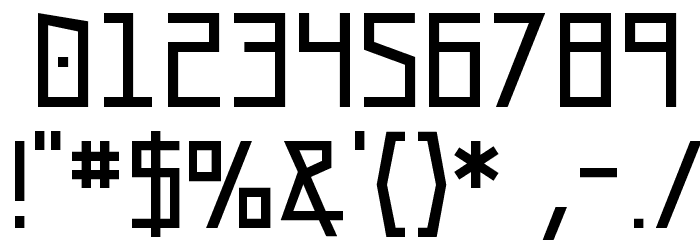 UA Squared Font OTHER CHARS