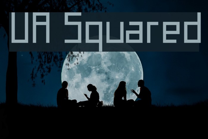 UA Squared Font examples