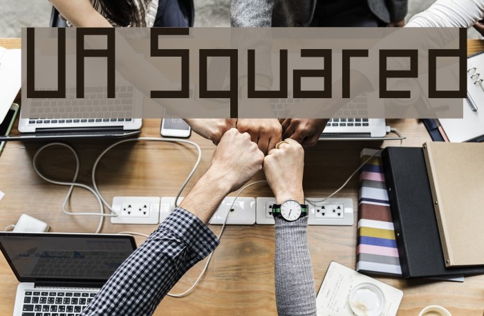 UA Squared Font examples
