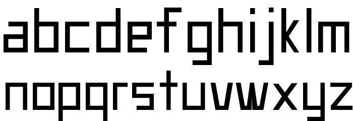 UA Squared Font LOWERCASE