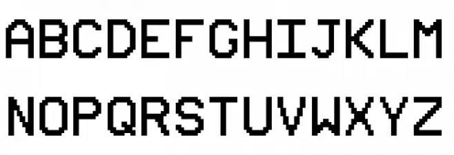 UAV OSD Mono Schriftart Groß