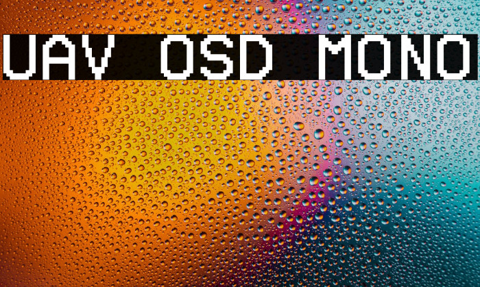 UAV OSD Mono Example 1