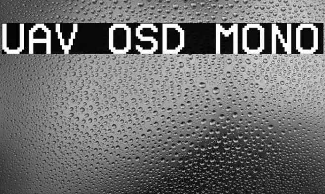 UAV OSD Mono Font examples