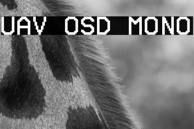 UAV OSD Mono Font examples