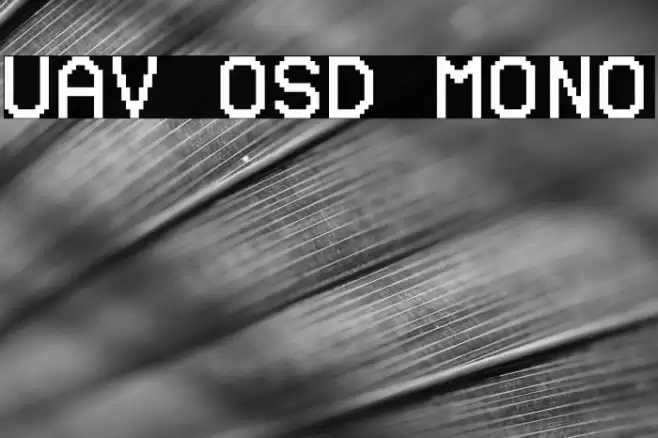 UAV OSD Mono Font examples