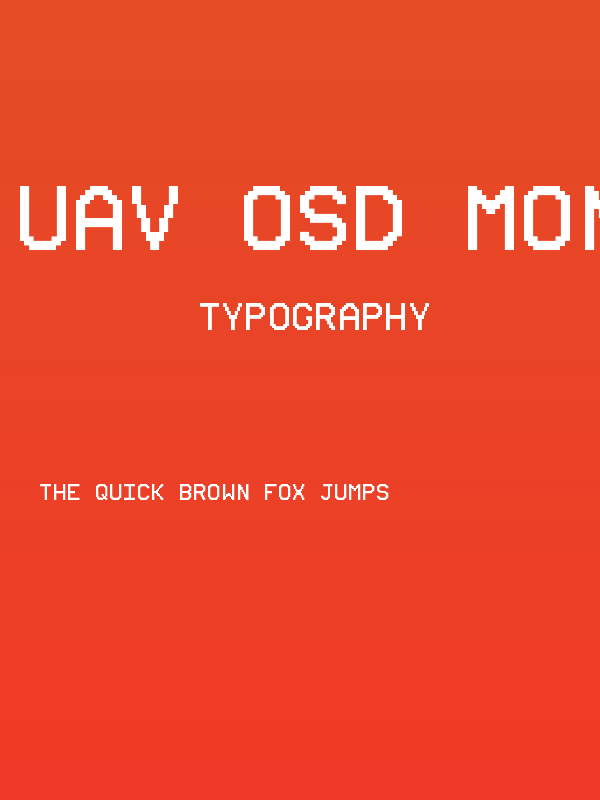 UAV OSD Mono Poster