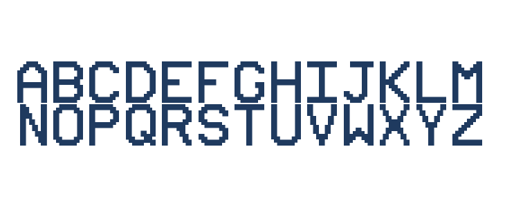 UAV OSD Mono Lowercase