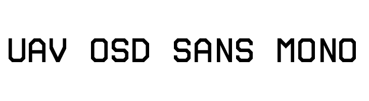 UAV OSD Sans Mono  font caratteri gratis