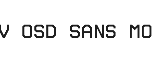 UAV OSD Sans Mono Logo