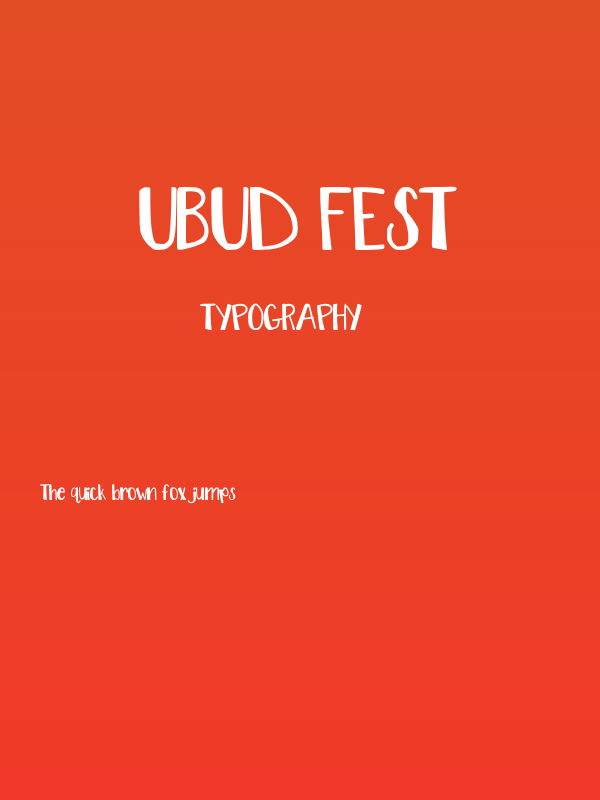 UBUD FEST Poster