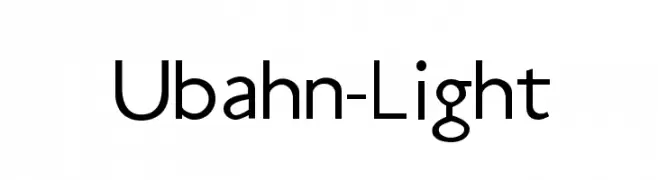 Ubahn-Light  Frei Schriftart Herunterladen