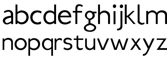 Ubahn-Light Font LOWERCASE