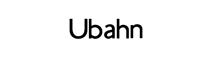 Ubahn Font