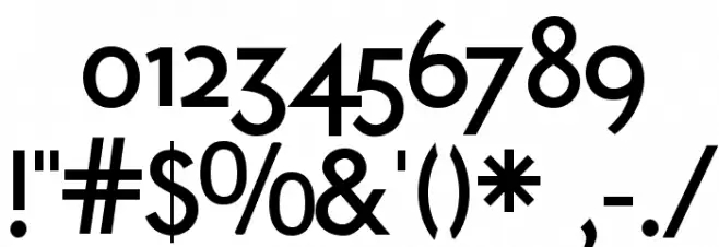 Ubahn Шрифта ДРУГИЕ символов