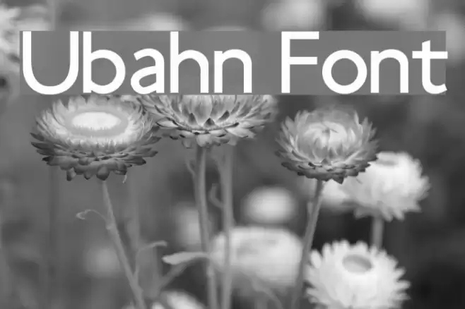 Ubahn Шрифта examples