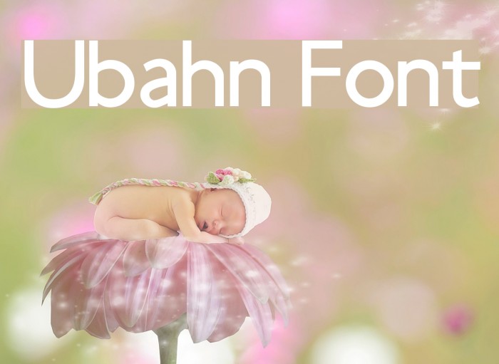 Ubahn Font examples