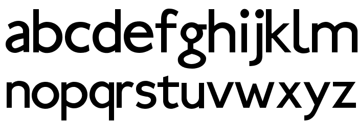 Ubahn Font LOWERCASE