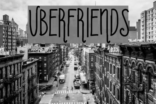 Uberfriends Font examples