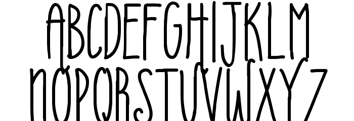 Uberfriends Font LOWERCASE