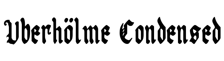 Uberhölme Condensed  免费字体下载