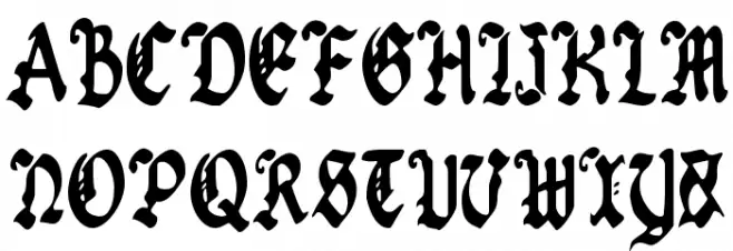 Uberhölme Condensed Schriftart Groß