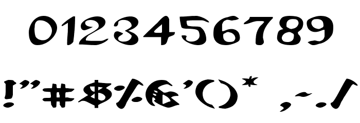 Uberhölme Expanded Font OTHER CHARS