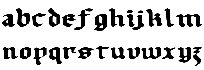 Uberhölme Expanded Font LOWERCASE