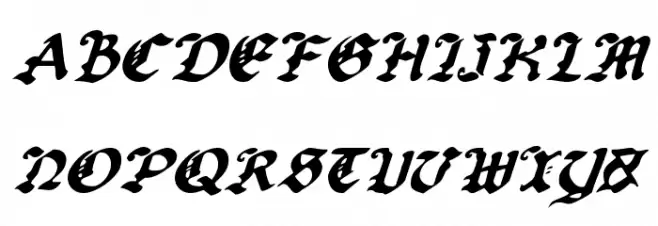 Uberhölme Italic خط أحرف كبيرة