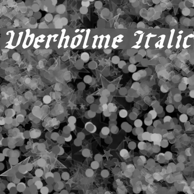 Uberhölme Italic フォント examples