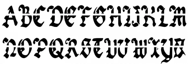 Uberhölme Lazar Condensed Caratteri MAIUSCOLE