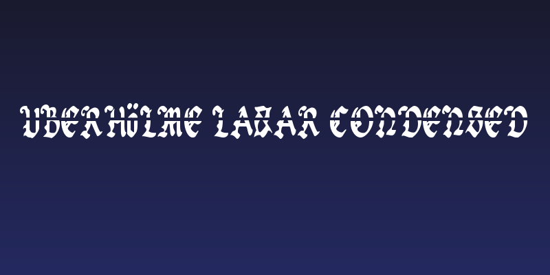 Uberhölme Lazar Condensed Social Header