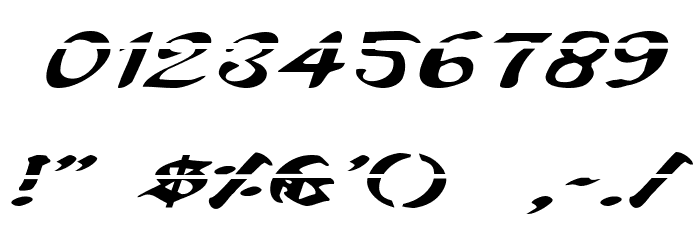 Uberhölme Lazar ExpItalic フォント その他の文字