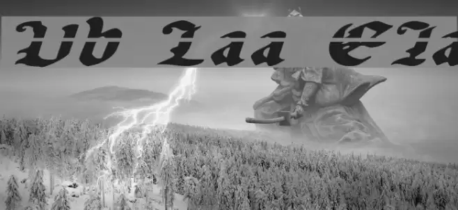 Uberhölme Lazar ExpItalic Font examples