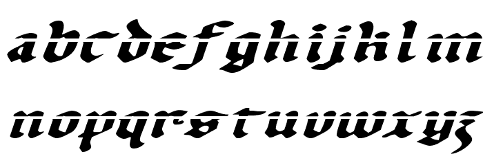 Uberhölme Lazar ExpItalic フォント 小文字