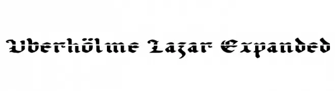 Uberhölme Lazar Expanded  لخطوط تنزيل